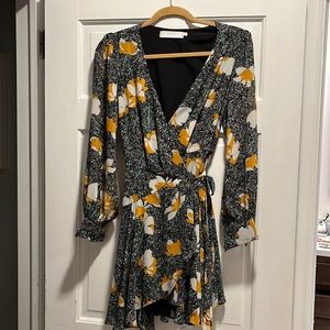 Astr the label wrap dress